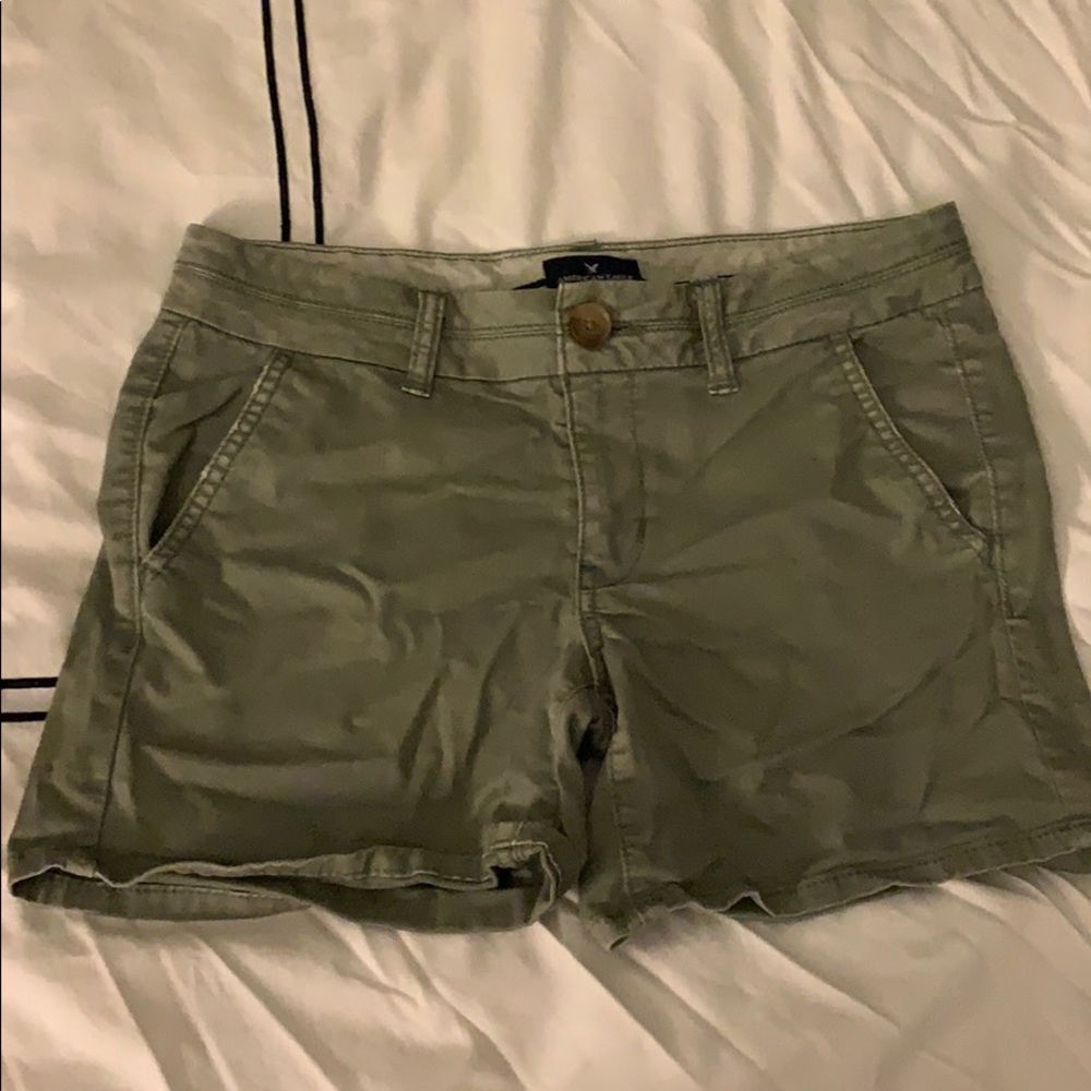 American Eagle Olive Color Shorts